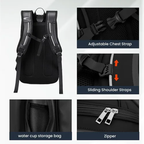 Miniatura 5 de Tennis Racket Bag Pickleball Padel Backpack With Shoe Compartment, Laptop Sleeve,Fence Hook,Ball Sleeve