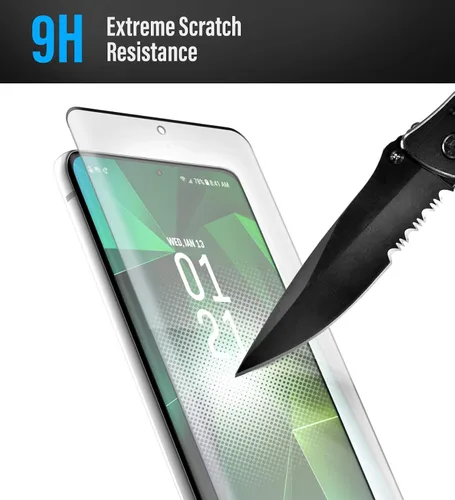 Miniatura 6 de magglass Protector de pantalla de vidrio templado Ultra para Samsung Galaxy S21 Ultra, sin burbujas, protector de pantalla transparente UHD