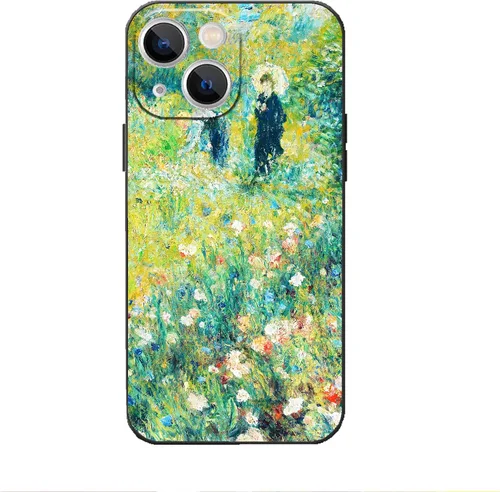 Miniatura 16 de Monet The Artist's Garden in Argenteuil Flower Landscape - Funda protectora delgada para iPhone 13, para mujeres y hombres, funda protectora delgada