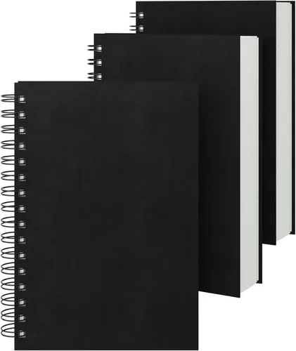 Miniatura 21 de EUSOAR Cuadernos para el trabajo, 1 paquete A4 de 8.3 x 11.2 pulgadas, tapa dura, rayado en espiral con renglones universitarios, 240 páginas