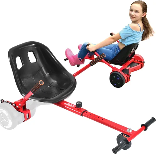 Hishine Accesorio de asiento para aeropatineta para aeropatinetas de 6.5 a 10 pulgadas, kit de conversión de Go Kart, accesorio para scooters de Rojo