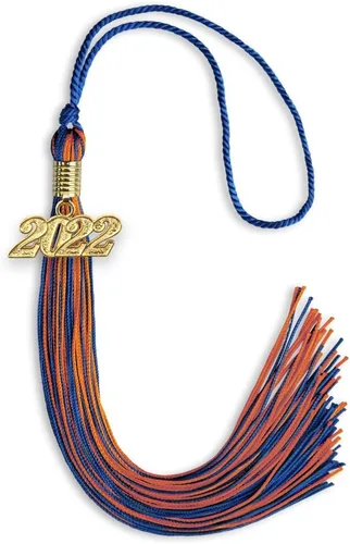 Miniatura 324 de Endea Graduation - Borla de doble color mixto con fecha dorada (negro/dorado antiguo, 2021)