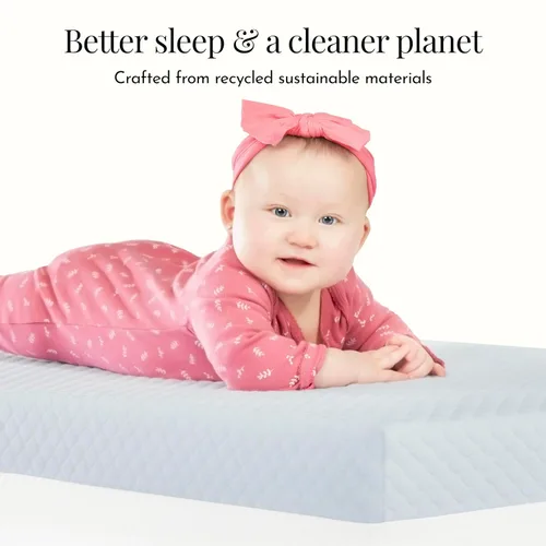 Miniatura 5 de Dream On Me Pure Zen - Colchón 2 en 1 para cuna y cama infantil, colchón de cuna certificado Greenguard Gold y BSA, capa de cobre para niños Blanco
