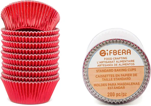 Miniatura 9 de Gifbera - Forros de magdalenas de papel metálico/forros de magdalenas de papel de aluminio, tazas de hornear estándar de papel metálico, 200