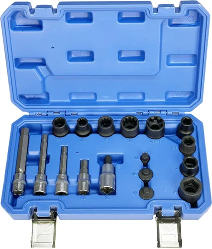 Miniatura 8 de Juego de 12 piezas de pinza de freno de impacto especial de 1/2 pulgada de llave de vaso cuadrada Kit de herramientas de freno compatible