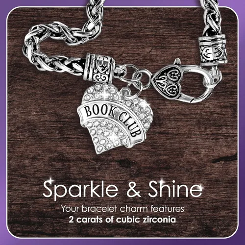 Miniatura 5 de Inspired Silver - Pulsera con dije de círculo de plata con joyas de circonita cúbica