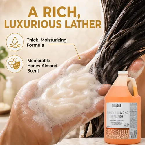 Miniatura 2 de MODA Champú hidratante para todo tipo de cabello, 128 onzas, profesional, limpia y acondiciona profundamente, fortalece, restaura y da brillo a tu