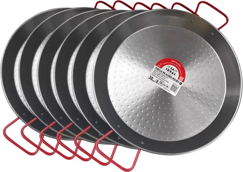 Miniatura 12 de Garcima olla para paella de acero al carbono, 15 pulgadas, 38 cm