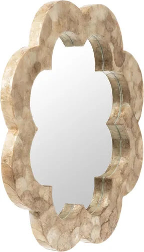 Miniatura 2 de KOUBOO Capiz - Espejo de pared de conchas marinas, espejos decorativos para pared, tocador de baño, entrada, dormitorio, sala de estar, Espejos