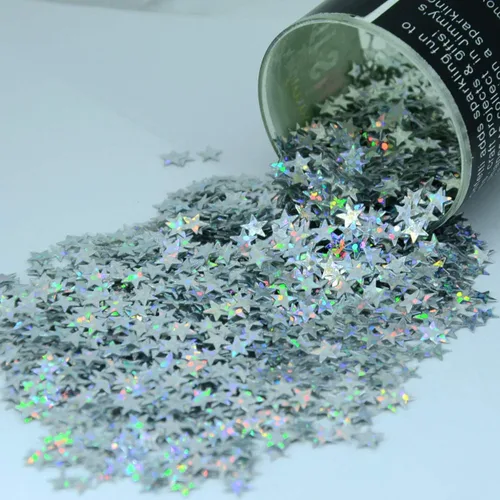 Miniatura 5 de Confetti Star 1/4" Negro - Paquete al por menor #8513 QS0