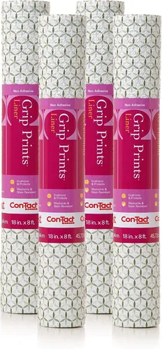 Miniatura 13 de Con-Tact Brand Grip Prints - Forro para estantes, revestimientos duraderos y no adhesivos, cajón antideslizante y revestimiento de gabinete, 18