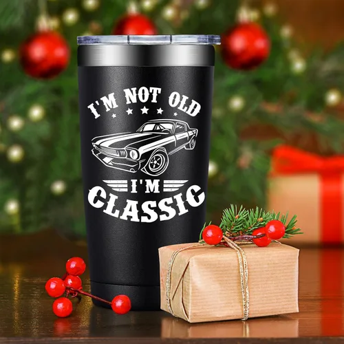 Miniatura 5 de SpenMeta Regalos para abuelos: gran Navidad, regalo del día del padre para el abuelo de parte de los nietos, vaso de aislamiento al vacío de 20