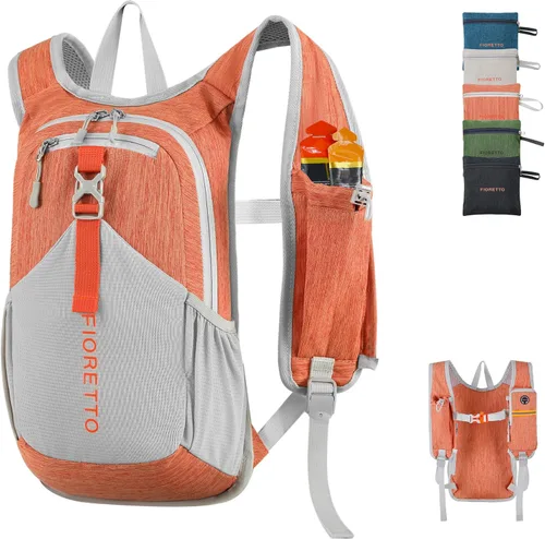 Miniatura 20 de FIORETTO Mochila de 10L para senderismo para mujeres y hombres, mini mochila plegable, ligera, mochila pequeña de día para camping, viaje, al aire