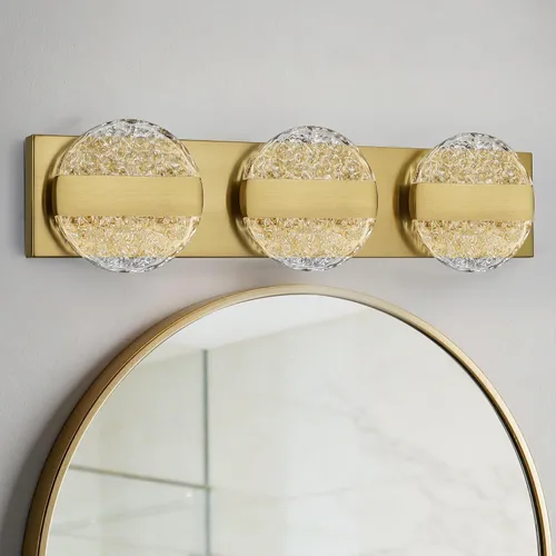 Miniatura 12 de Lámpara de tocador de baño moderna de cromo de 4 luces, elegantes accesorios de iluminación de baño de LED de cromo sobre espejo, accesorios