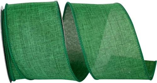 Miniatura 65 de Cinta Reliant Ribbon 92573W-031-09K para borde con alambre Everyday Linen Value, 1-1/2 pulgadas x 50 yardas, color negro