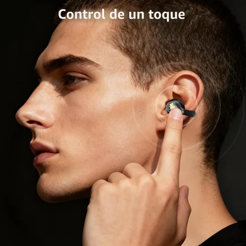 Miniatura 5 de Monster AC225 - Auriculares de oído abierto, sonido estéreo, auriculares Bluetooth 6.0 de oreja abierta, auriculares ligeros y cómodos con clip