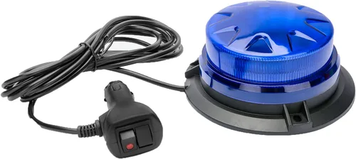 Miniatura 9 de AUXMOTEC - Barra de luces estroboscópicas LED azul de emergencia con montaje magnético y 8 modelos de parpadeo, lámparas de señal de techo de #3 Azul