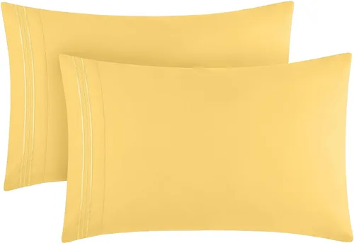 Miniatura 49 de Mellanni Fundas de almohada – Fundas de almohada lujosas, extrasuaves, refrescantes – 2 fundas de almohada de la colección Iconic – Cierre de sobre