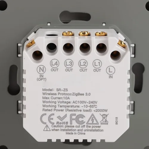 Miniatura 4 de Interruptor de luz inteligente, panel de control inteligente de 3 bandas, interruptores de luz de aplicación, panel de control inteligente
