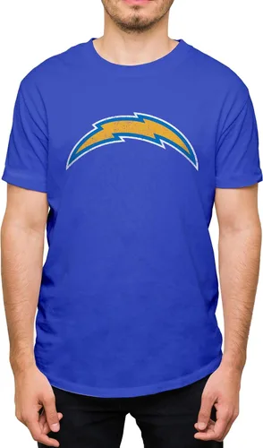 Miniatura 28 de Hybrid Sports NFL - Distressed Team Logo - Officially Licensed Adult Short Sleeve Fan Tee for Men & Women Los Angeles Rams - Azul real