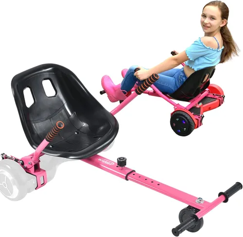 Miniatura 9 de Hishine Accesorio de asiento para aeropatineta para aeropatinetas de 6.5 a 10 pulgadas, kit de conversión de Go Kart, accesorio para scooters de Rojo