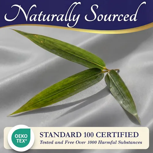 Miniatura 7 de DECOLURE Sábanas 100% Viscosa Derivada de Bambú Tamaño California King - Juego de Cama de Lujo de 4 Piezas Naturalmente Refrescantes, Ultra Suaves