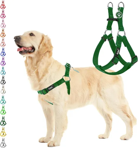 Miniatura 9 de PUPTECK arnés para perro para no jalar, reflejante, ajustable, básico, de nailon, chaleco para cachorro, para caminar al aire libre con etiqueta