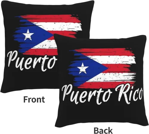 Miniatura 3 de ASYG Funda de cojín de Puerto Rico de 18 x 18 pulgadas, diseño de doble cara Puerto Rico 05