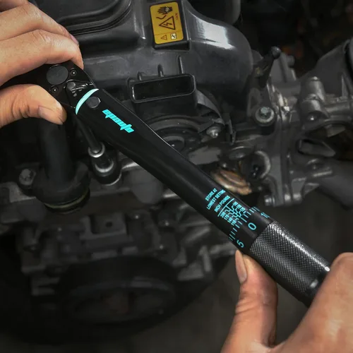 Miniatura 8 de EPAuto Llave de torsión de clic de 1/4 de pulgada, Negra, 20-200 pulgadas-libras