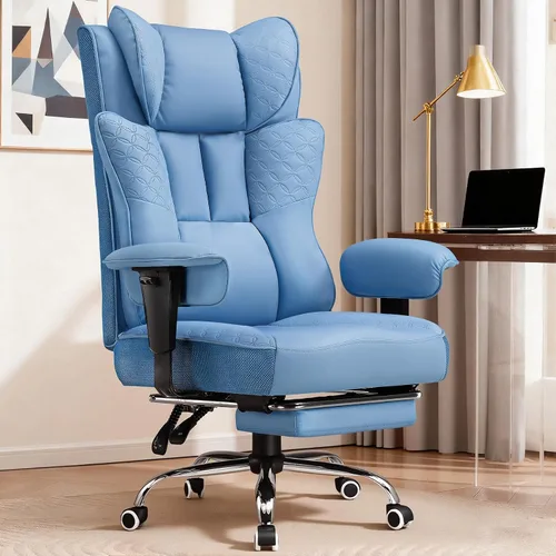 Miniatura 19 de GTPLAYER Gaming Chair with Foot Rest & Pocket Spring Cushion, Breathable Fabric for Home Office Desk, Ergonomic High Back Computer Chair with