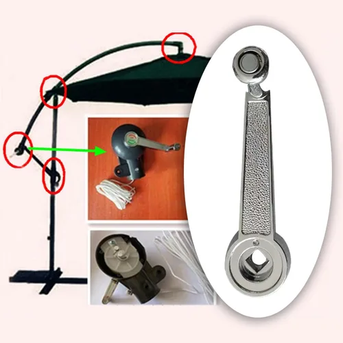 Miniatura 4 de Paraguas de patio Accesorios Paraguas Piezas de repuesto de soporte resistente Paraguas Paraguas Par Brazo de mango