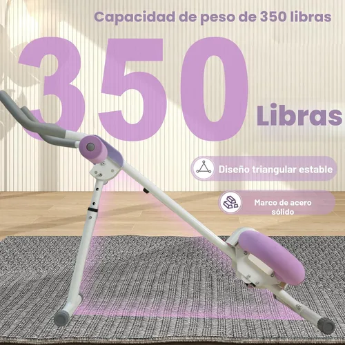 Miniatura 4 de Equipo de entrenamiento abdominal, entrenador de abdominales ajustable para gimnasio en casa, máquina de ejercicios abdominales plegable, máquina