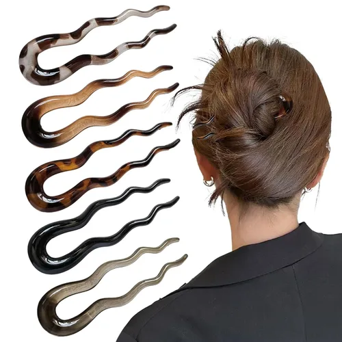 Horquillas para el cabello francés, horquillas en forma de U, horquillas francesas para moños de mujer, accesorios para el cabello para mujeres (5