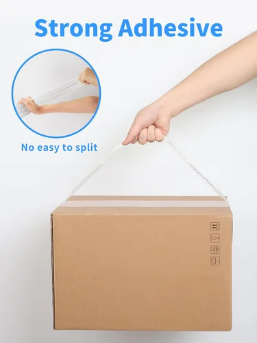 Miniatura 3 de JARLINK Cinta de embalaje transparente (12 rollos), cinta de embalaje resistente para embalaje de envío, sellado en movimiento, 1.88 pulgadas