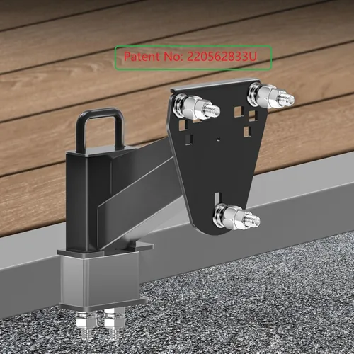 Miniatura 9 de Soporte para neumáticos de repuesto con bolsillo de estaca, soporte de montaje de neumático de repuesto para remolque, recubrimiento en polvo negro