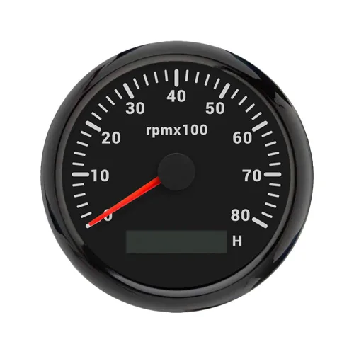 Miniatura 19 de ELING Tacómetro de motor de 3.346 in, medidor de rpm, calibre 0-7000 RPM para automóvil, barco, camión, con medidor de horas LCD, retroiluminación