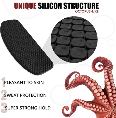 Miniatura 2 de SIGONNA Almohadillas antideslizantes para la nariz para gafas de sol de 0.020 in - Almohadillas de silicona para puente de nariz - Empuñaduras