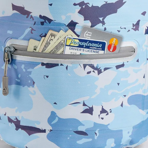 Miniatura 3 de Skog Å Kust DrySak - Bolsa impermeable con tapa enrollable para viajes y al aire libre - tamaños de 5, 10 y 20 litros Camuflado azul