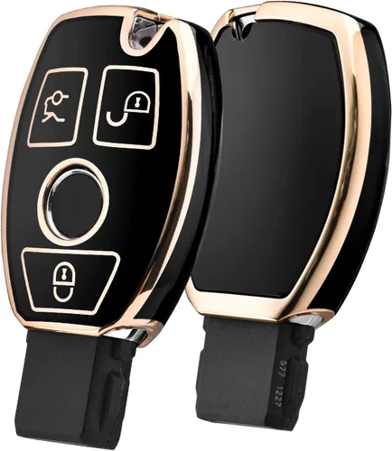 Miniatura 13 de ELOHEI - Funda para llavero de Mercedes Benz de TPU suave premium, compatible con Mercedes Benz C E S M, CLS, CLK, G, Clase G, llavero inteligente