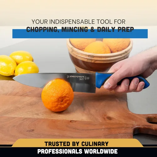 Miniatura 7 de Dexter - Cuchillo de cocina de 8 pulgadas, mango azul