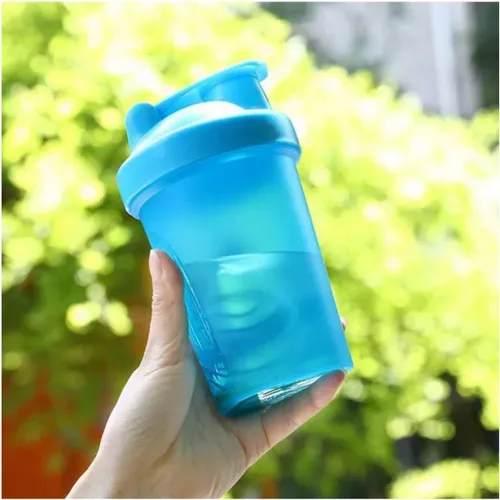 Miniatura 2 de Cekaso Batidora de botellas para batir y antes del trabajo, la mejor taza agitadora (sin BPA) con tapa de bucle clásico y bola batidora, botella