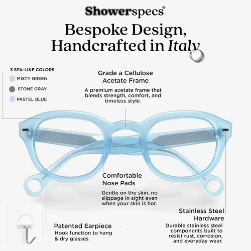 Miniatura 6 de Gafas de lectura antivaho para lectura para mujeres y hombres mayores de 2 años con revestimiento antiniebla, hechas a mano y ligeras con gancho