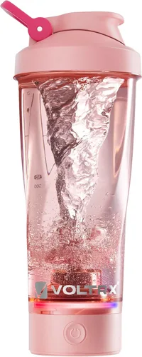 Miniatura 9 de VOLTRX Botella mezcladora eléctrica de proteínas de alta calidad, hecha con Tritan, sin BPA, vaso mezclador portátil Vortex de 24 onzas/vasos Verde