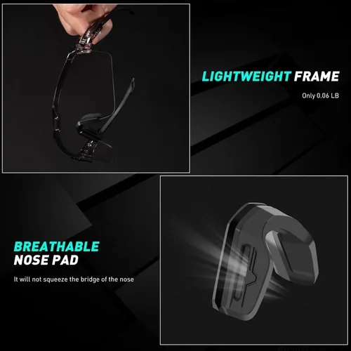 Miniatura 5 de SCVCN Gafas de ciclismo fotocromáticas para hombres y mujeres, UV400, gafas deportivas para jóvenes, a prueba de viento, para béisbol, golf 09