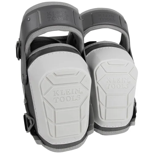 KLEIN TOOLS 60897 Rodilleras para hombres y mujeres, que no marcan, rodilleras de trabajo estabilizadoras de servicio pesado, correas ajustables
