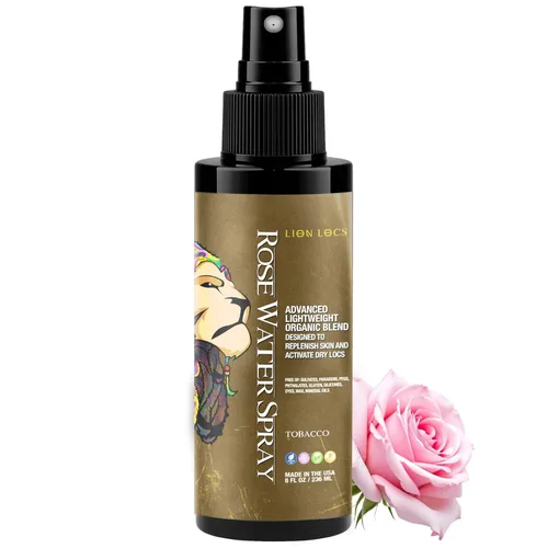 Miniatura 12 de Lion Locs - Spray de agua de rosas para rastas y rastas - Acondicionador vegano orgánico con aloe, aceites, vitaminas y glicerina