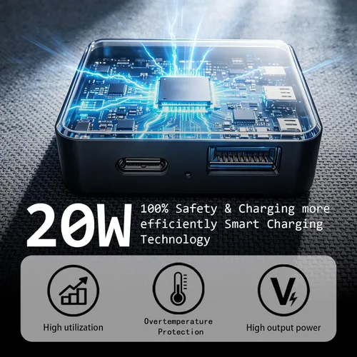 Miniatura 3 de Panel solar plegable portátil de 20 W, cargador solar de 3 pliegues con salidas USB QC3.0 y CC, cargador de panel solar impermeable lPx4