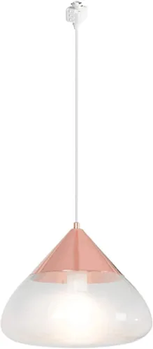 Kiven Accesorio de iluminación de pista tipo J, 1 luz Juno Track colgante, lámpara colgante moderna para dormitorio, cocina, hogar, con longitud de