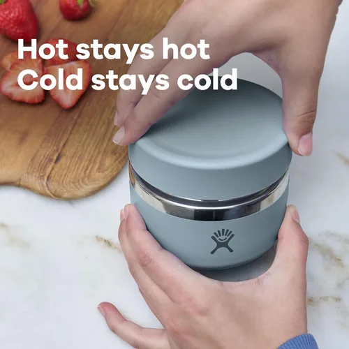 Miniatura 6 de Hydro Flask Tarro de comida – Acero inoxidable aislado, contenedor de viaje para comida caliente, almuerzo y sopa, 8 onzas de color marrón avena