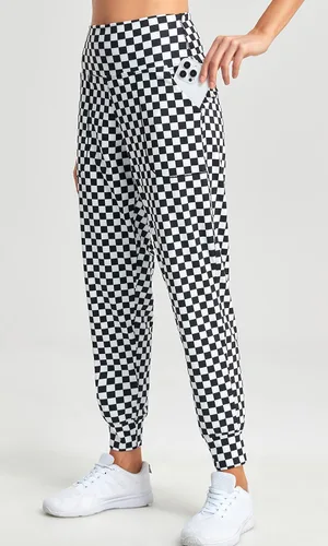 Miniatura 31 de Oalka - Pantalones deportivos para mujer, con cintura alta y bolsillos, para hacer deporte, yoga y entrenar